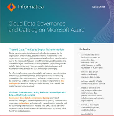 Cloud Data Governance and Catalog on Microsoft Azure
